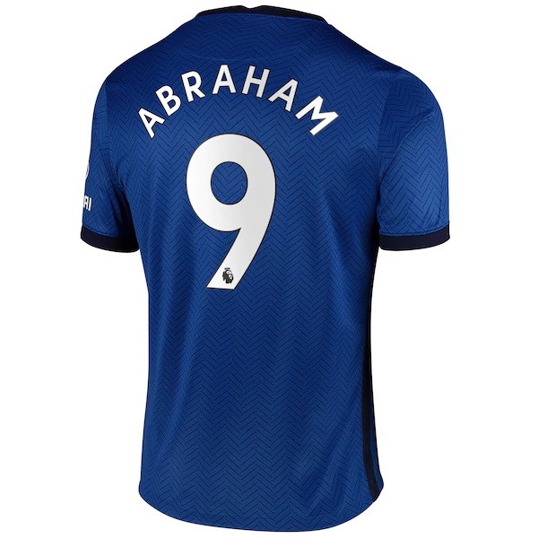 Trikot Chelsea NO.9 Abraham Heim 2020-21 Blau Fussballtrikots Günstig